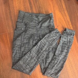 Athleta Gray High-Waisted Leggings size xxs